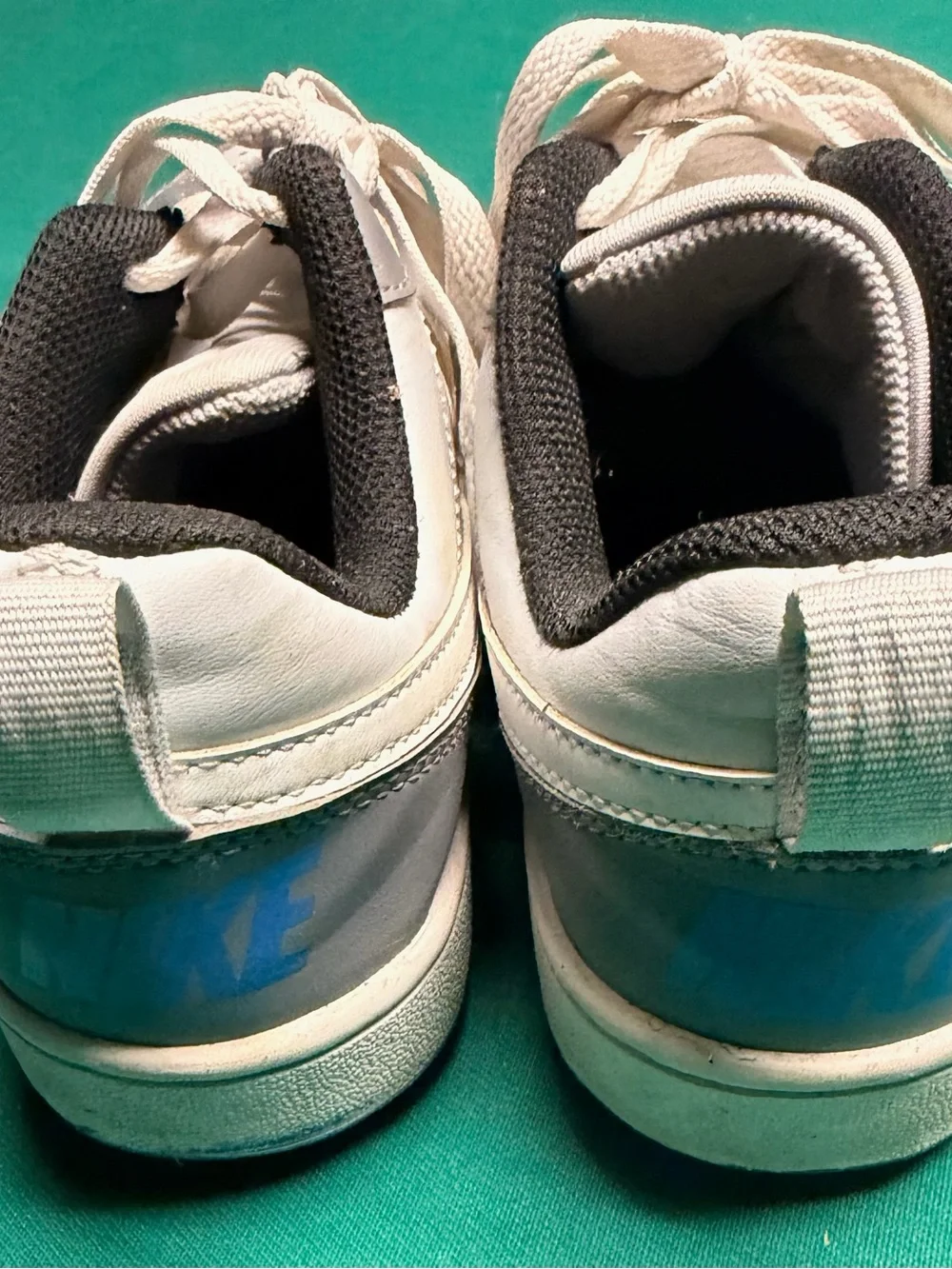 Nike Men’s Gray, White and Blue Low-Top Sneakers
